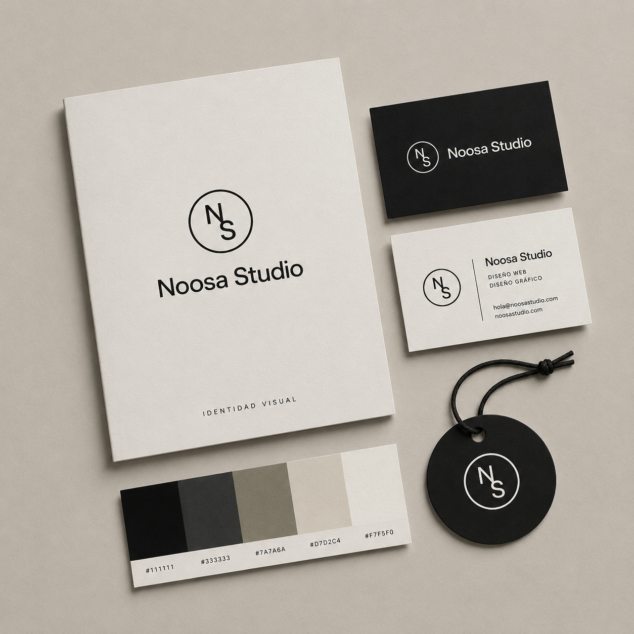 Proyecto de identidad visual creado por Noosa Studio
